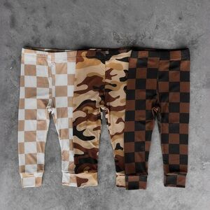 Rebel Bro - Ribbed Bamboo Leggings (3 Pack) - Rust Classics